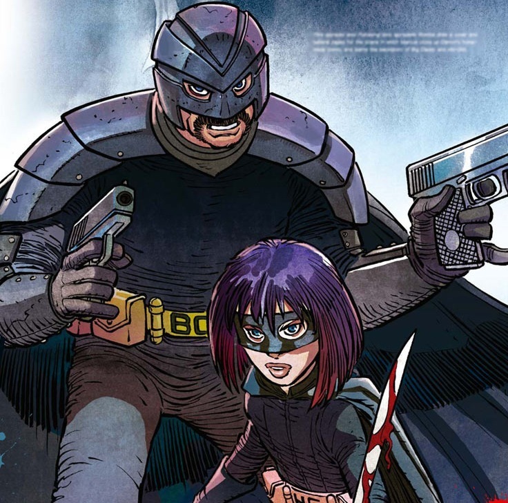 Hit-girl & Big Daddy - Kick Ass Big Daddy Hit Girl - HD Wallpaper 