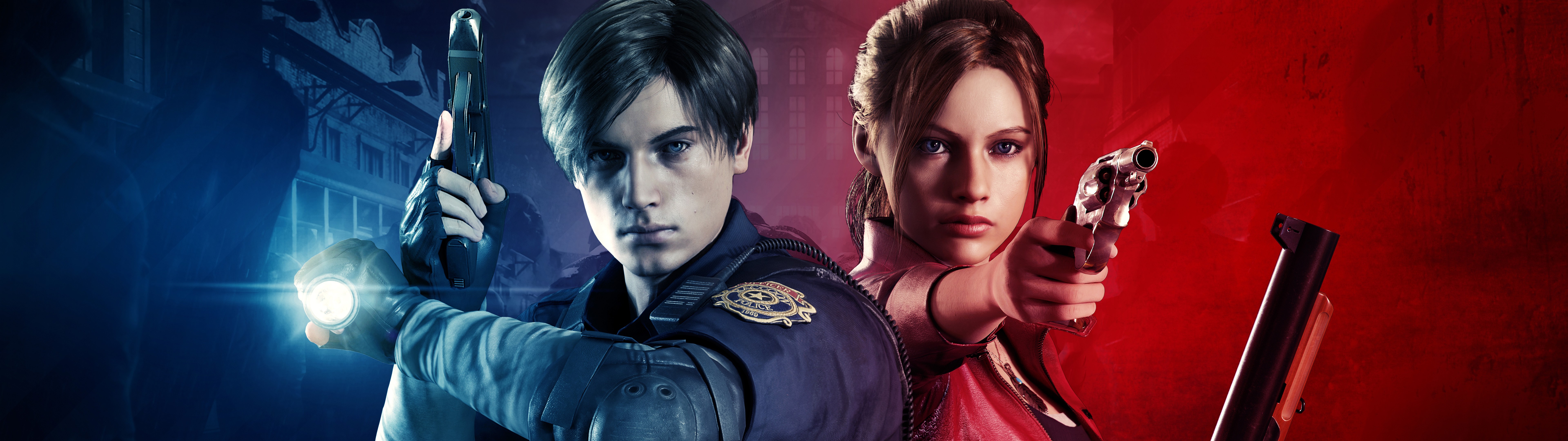 Kennedy, Claire Redfield, Resident Evil 2, 8k, - Resident Evil 2 Header - HD Wallpaper 