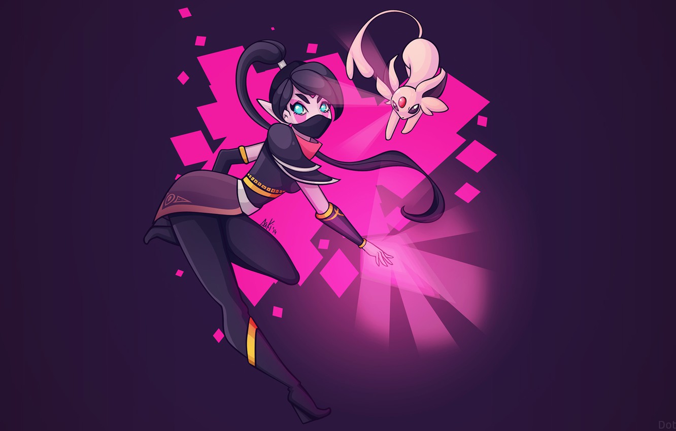 Photo Wallpaper Girl, Art, Pokemon, Dota 2, Lana, Templar - Dota 2 - HD Wallpaper 