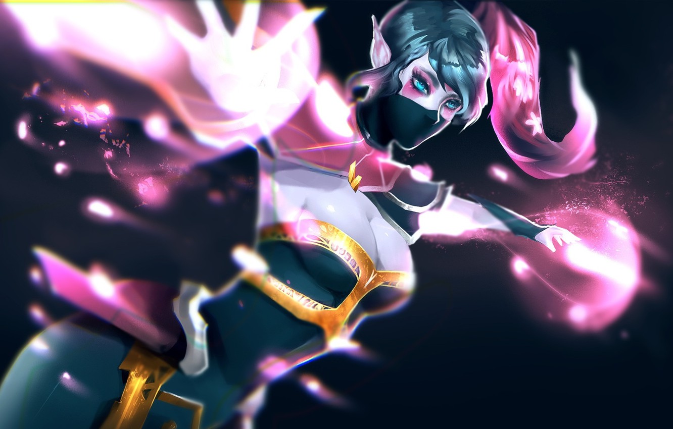 Photo Wallpaper Girl, Magic, Art, Blue Eyes, Dota 2, - Dota 2 - HD Wallpaper 