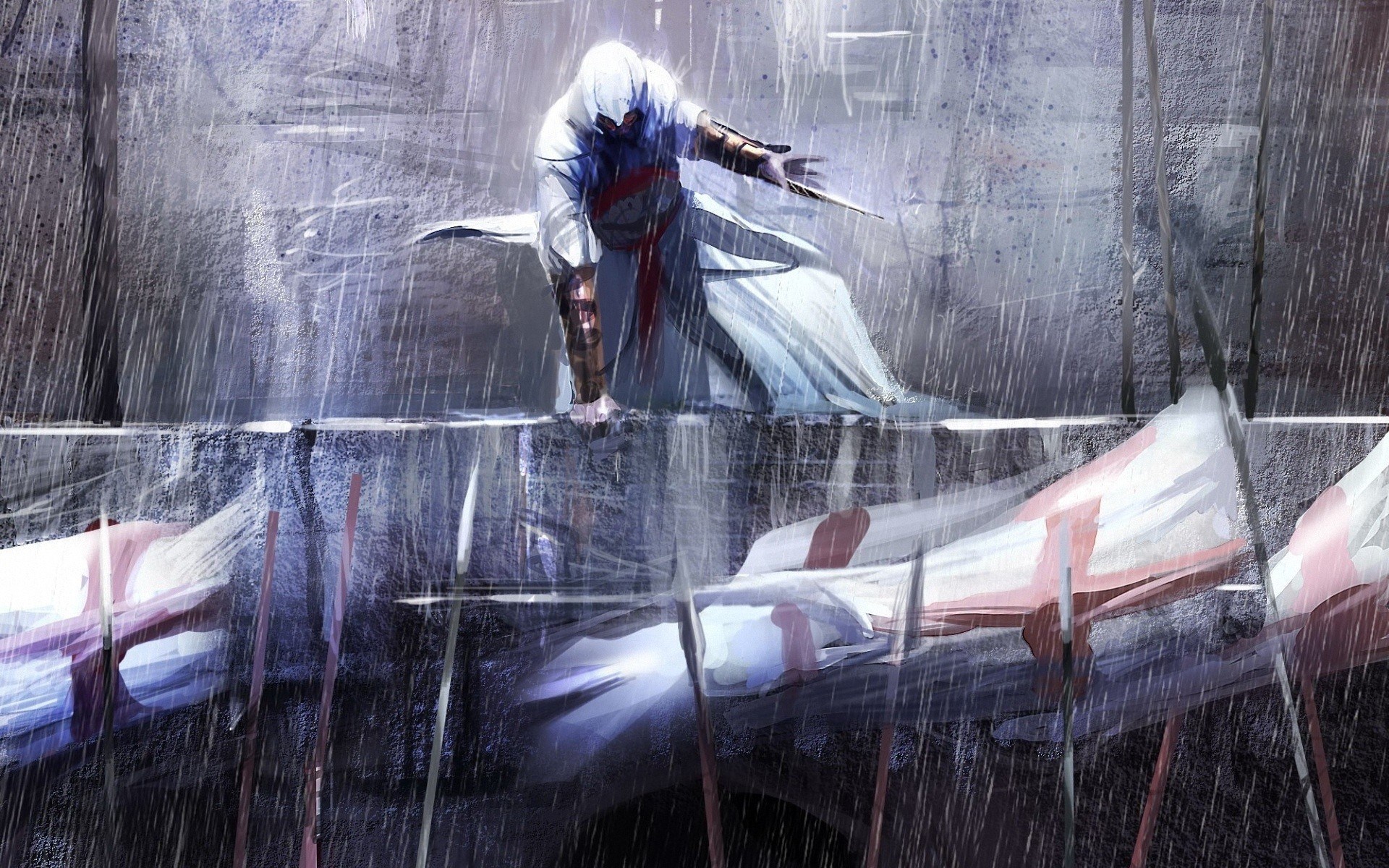 Street Art Assassin's Creed - HD Wallpaper 