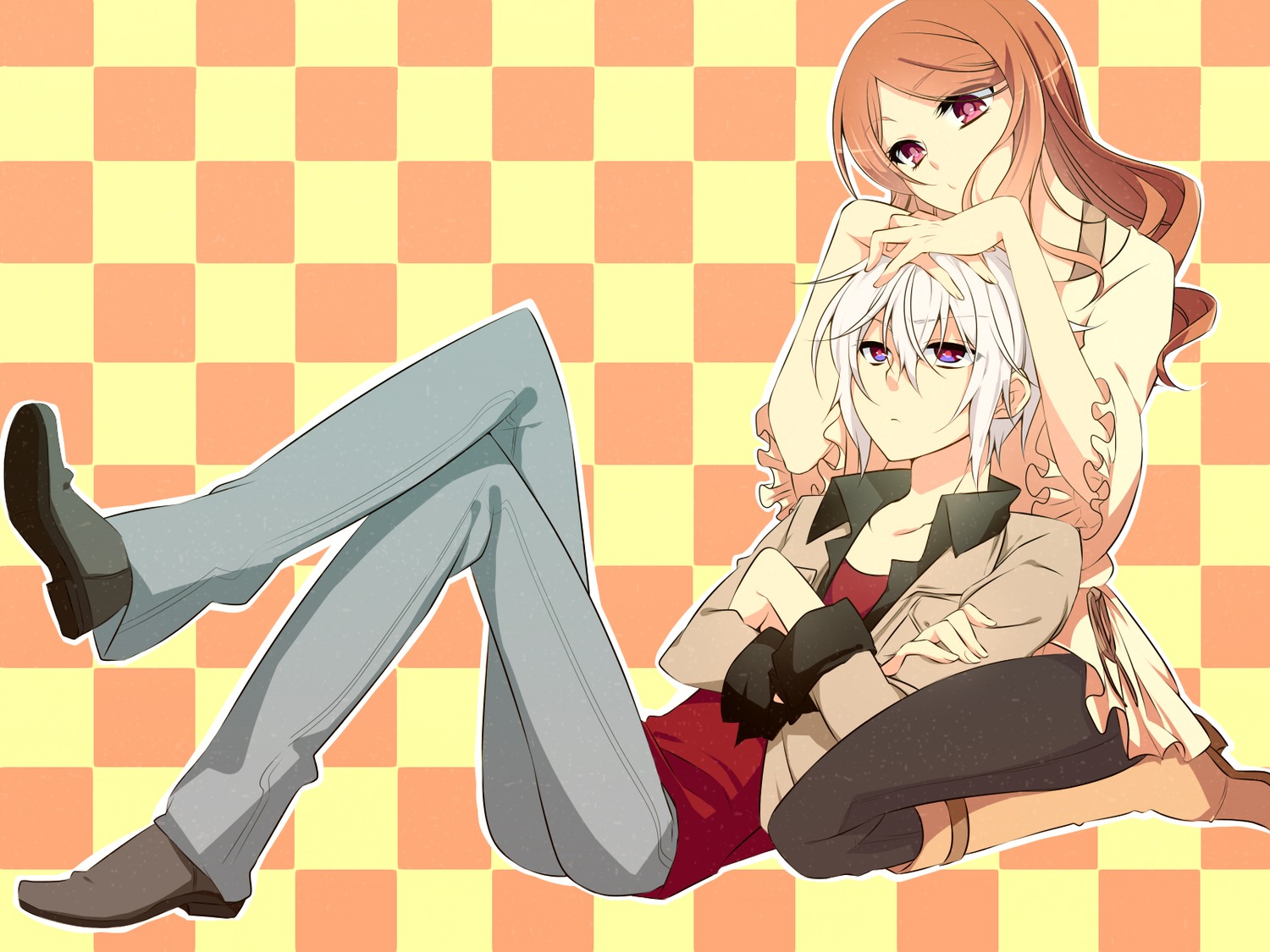 Accelerator Mugino Shizuri Ryuuki To Aru Majutsu No - Checker Tile Background - HD Wallpaper 