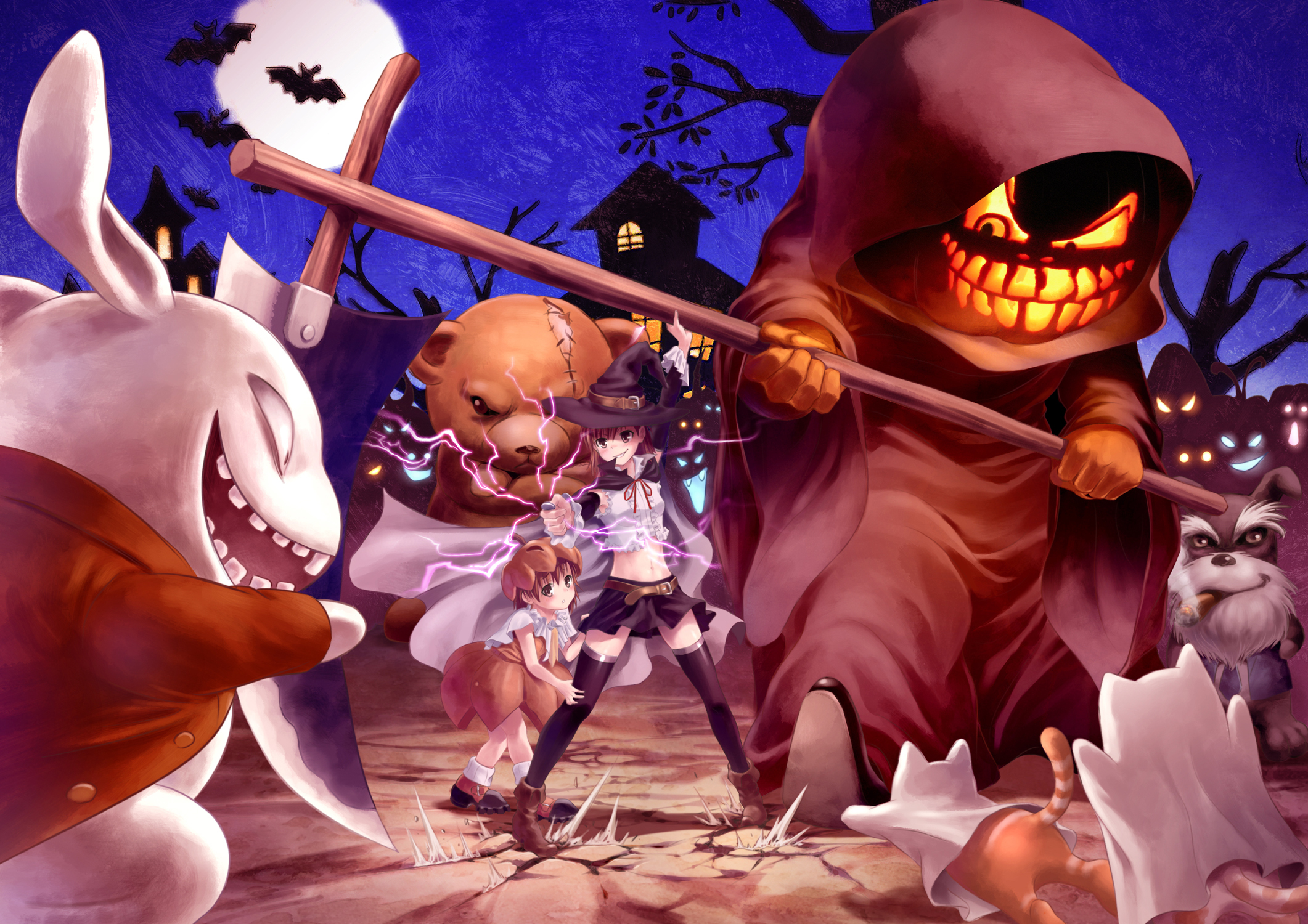 Anime Halloween Wallpapers Hd - HD Wallpaper 