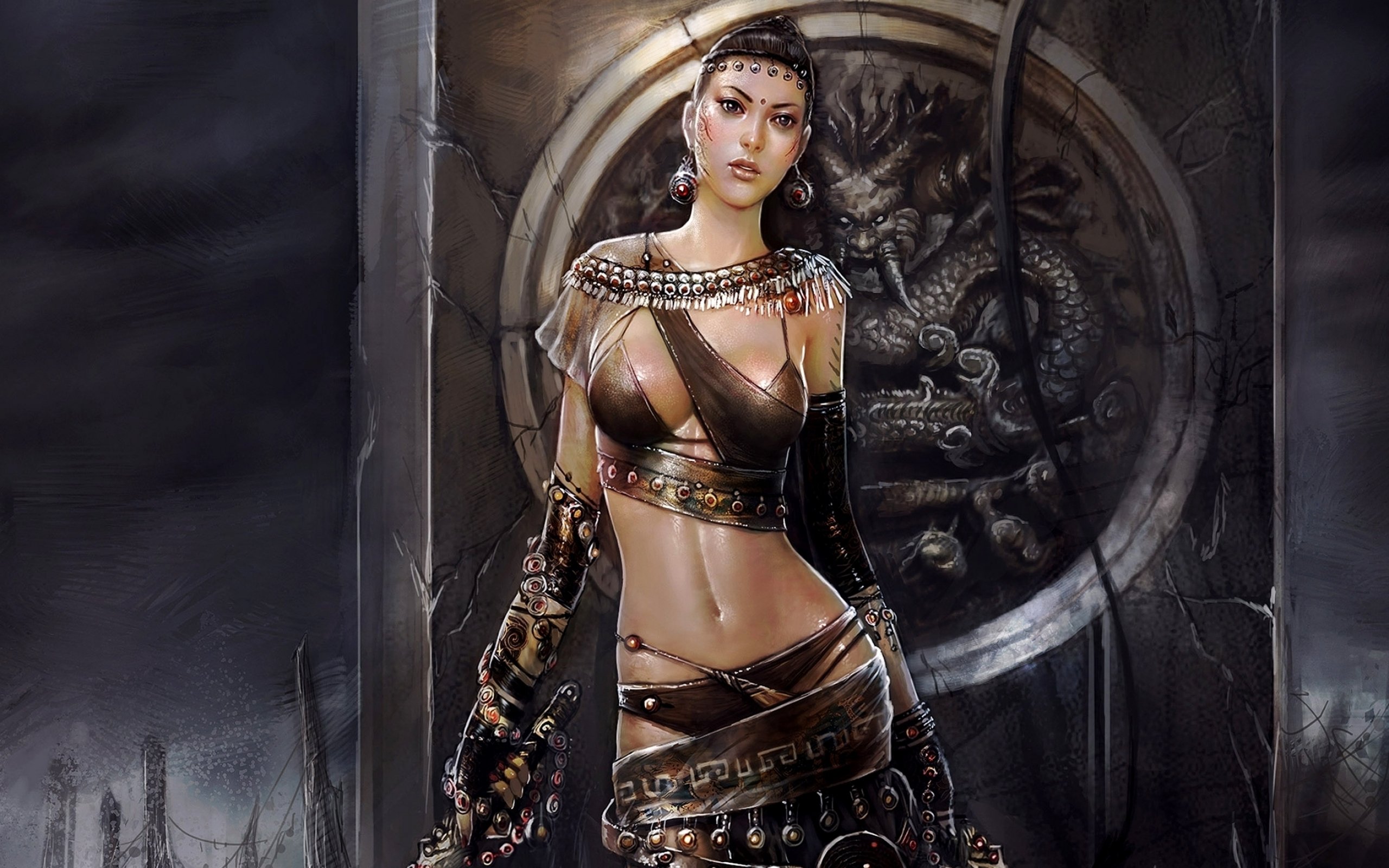 Fantasy Sexy Female Warriors - HD Wallpaper 