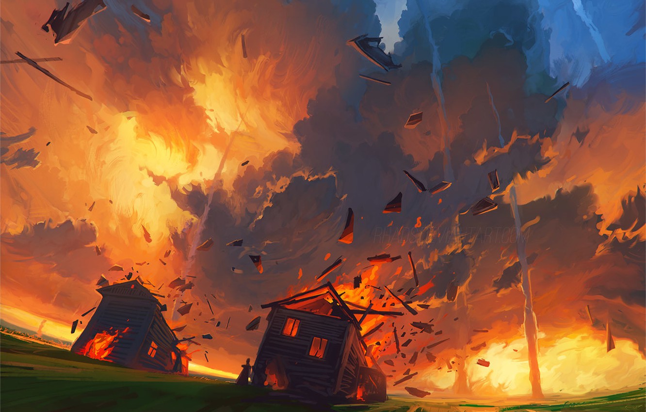 Photo Wallpaper Fire, Flame, Apocalypse, Disaster, - Disaster Wallpaper 4k - HD Wallpaper 