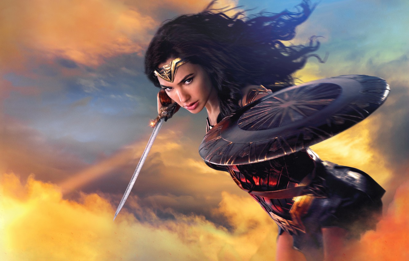 Photo Wallpaper Girl, Action, Fantasy, Wonder Woman, - Wonder Woman Wallpaper Hd - HD Wallpaper 