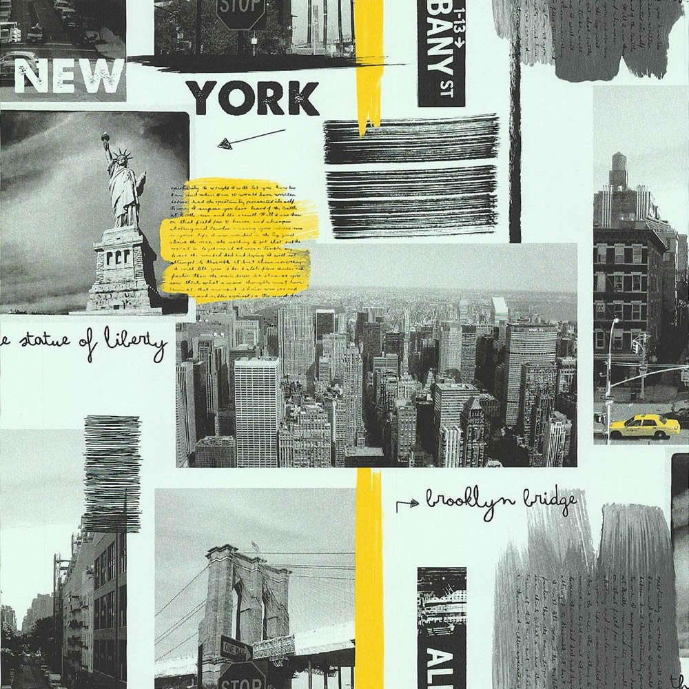 Papel De Parede New York Preto E Branco - HD Wallpaper 