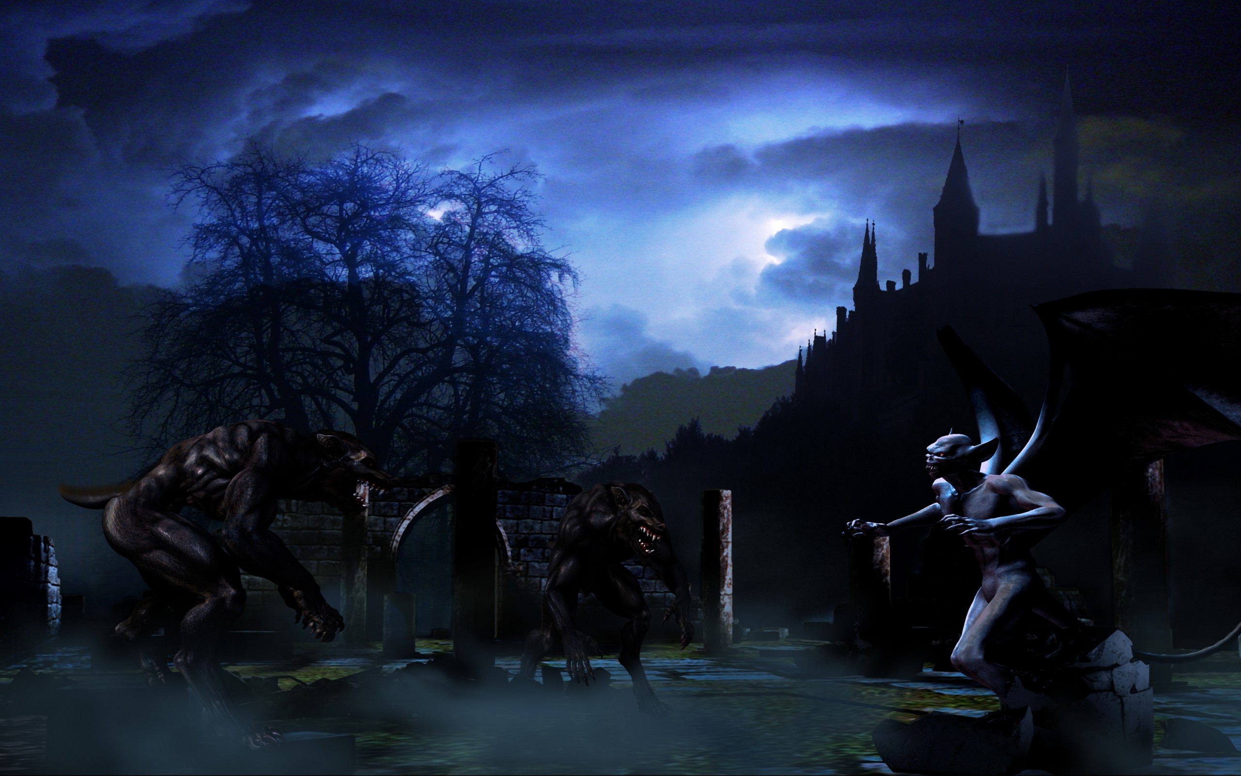 Hd Wallpapers 4k Werewolf - HD Wallpaper 