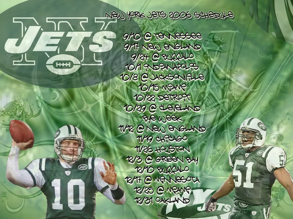 New York Jets 2006 Scheudlule - HD Wallpaper 