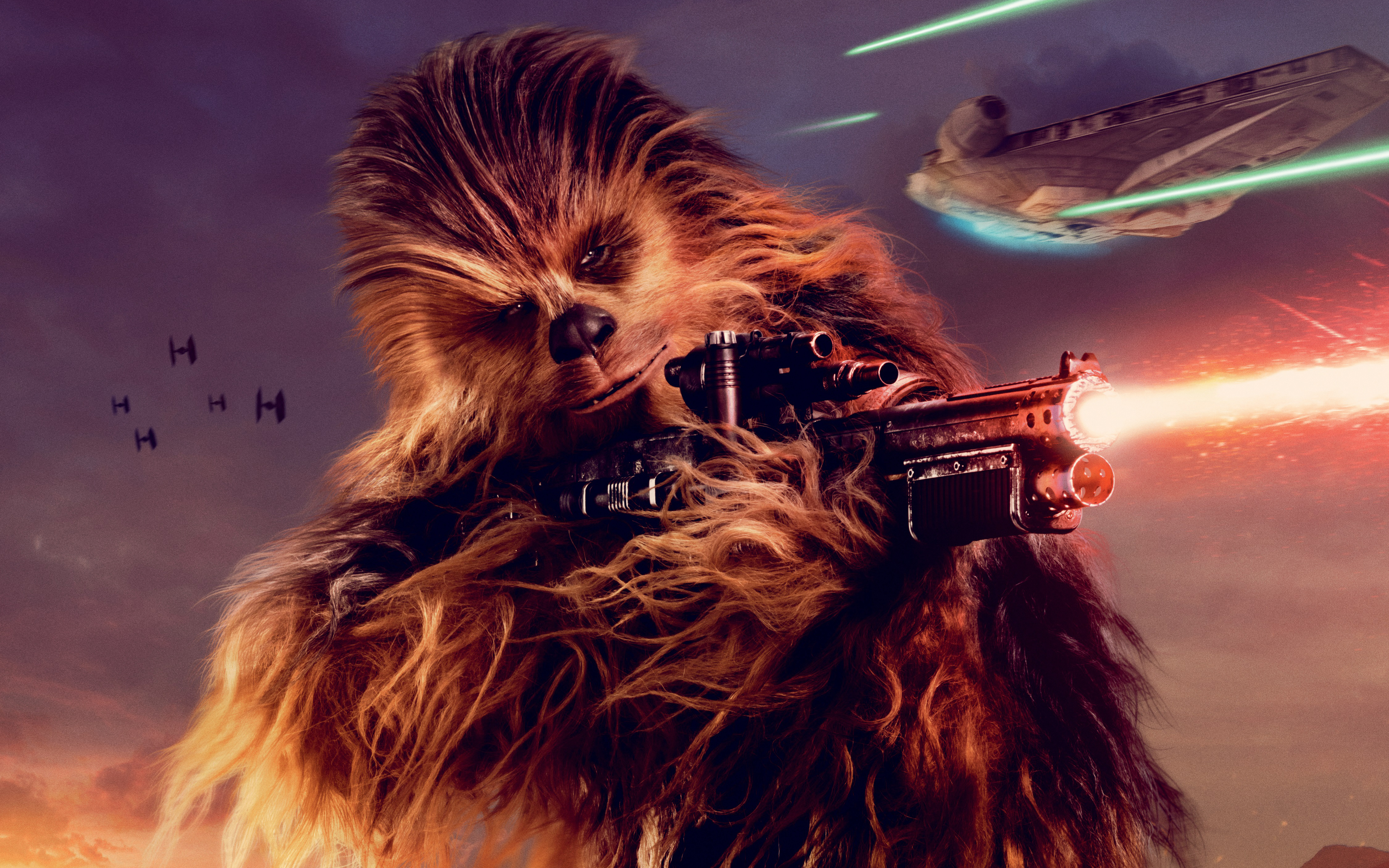 Chewbacca Solo A Star Wars Story 4k Wallpapers - Star Wars 9 Chewbacca - HD Wallpaper 