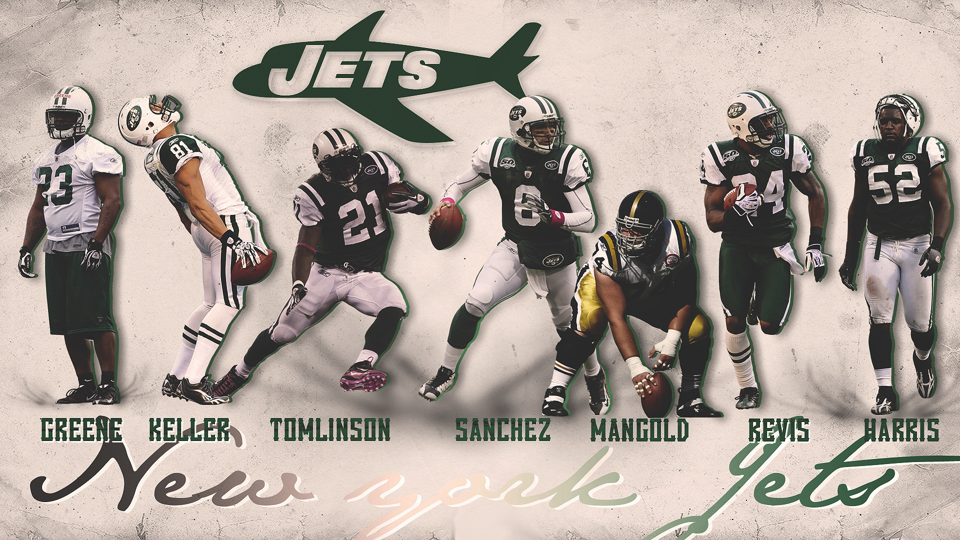 New York Jets Wallpaper By Ewokhellkite New York Jets - Logos And Uniforms Of The New York Jets - HD Wallpaper 