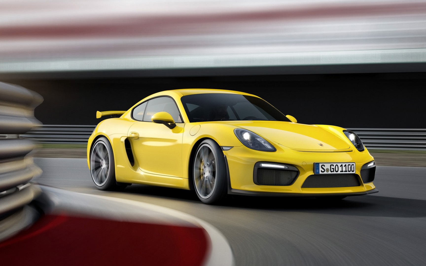 2015 Porsche Cayman Gt4 Yellow Car Hd Wallpaper - Porsche Cayman Gt4 Wallpaper 4k - HD Wallpaper 
