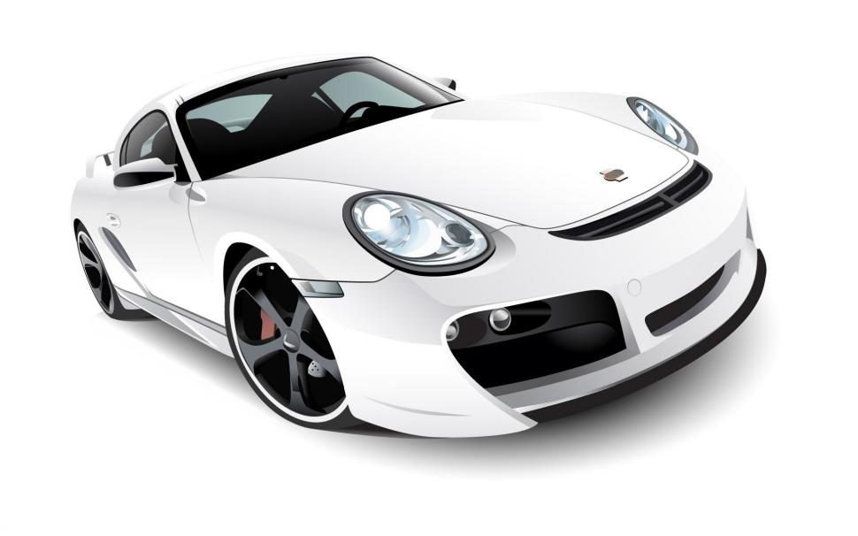 White Sports Car Wallpaper,3d Hd Wallpaper,sports Car - Sport Car White Background - HD Wallpaper 