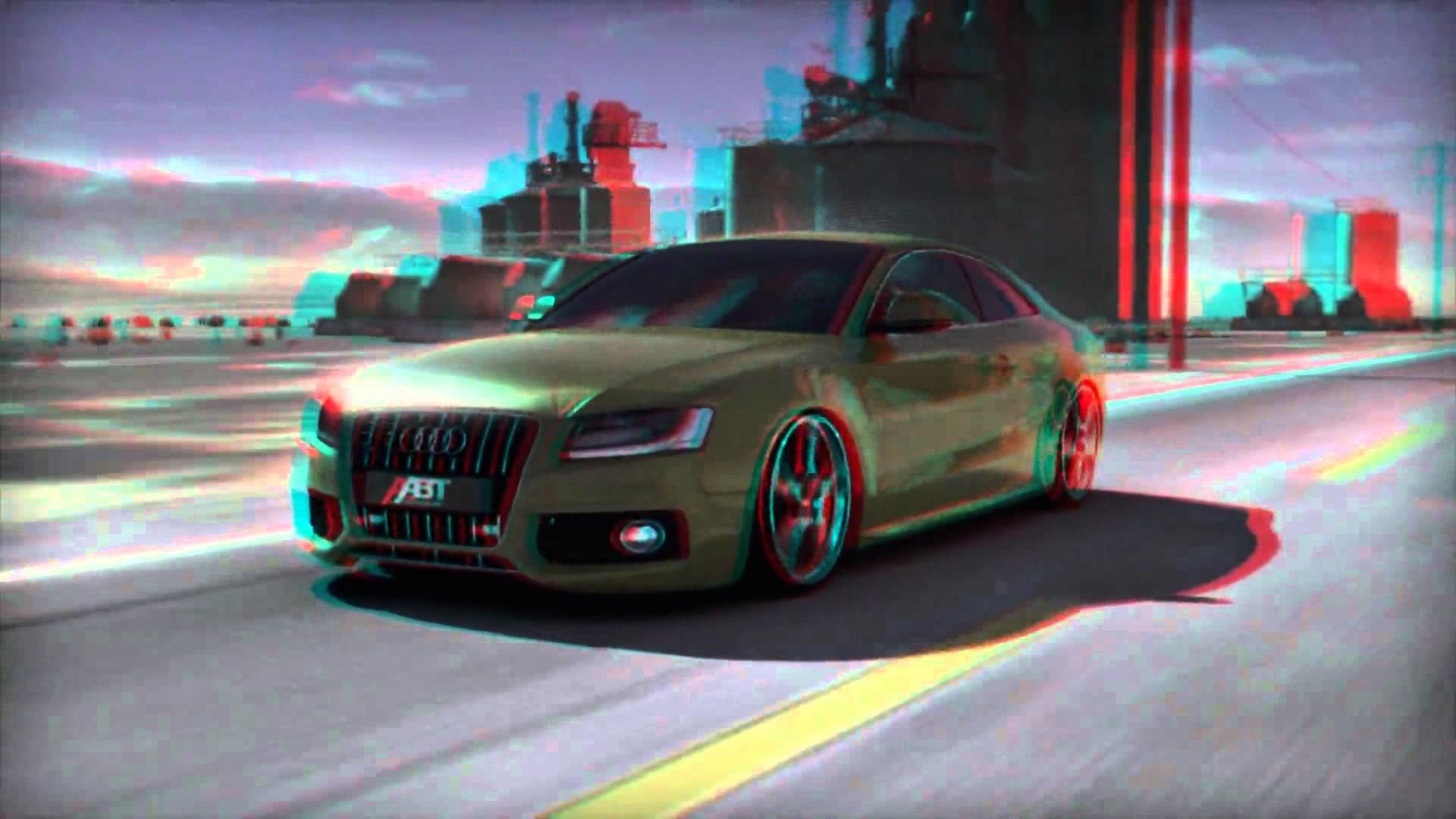 3d Anaglyph 3d Audi S5 Abt 3d Car Configurator Intro - Car Wallpaper Hd 1080p 3d - HD Wallpaper 