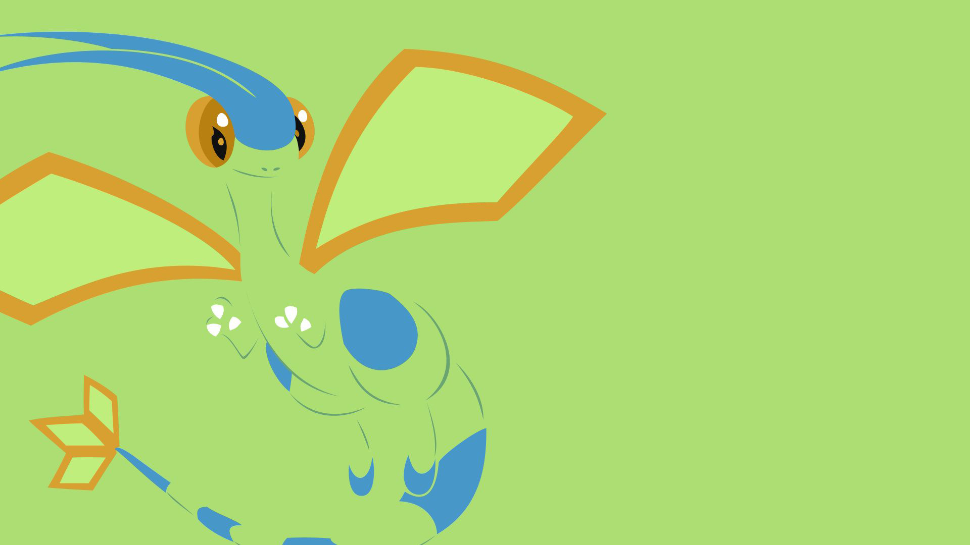 Minimalistic Flygon In Pokemon - デスクトップ 壁紙 ポケモン - HD Wallpaper 