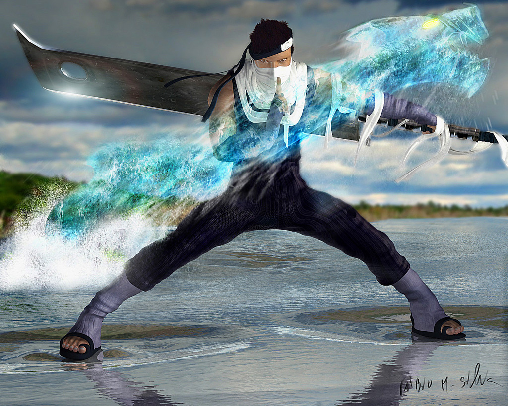 Naruto - Zabuza - Wallpaper Gallery - Realistic Zabuza - HD Wallpaper 