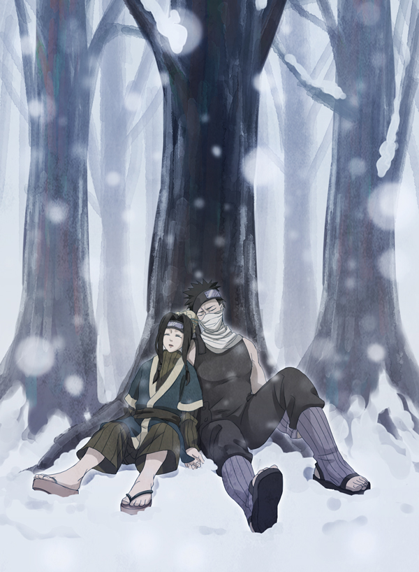 Anime, Pixiv Id 13181903, Naruto, Momochi Zabuza, Haku - Haku And Zabuza Snow - HD Wallpaper 