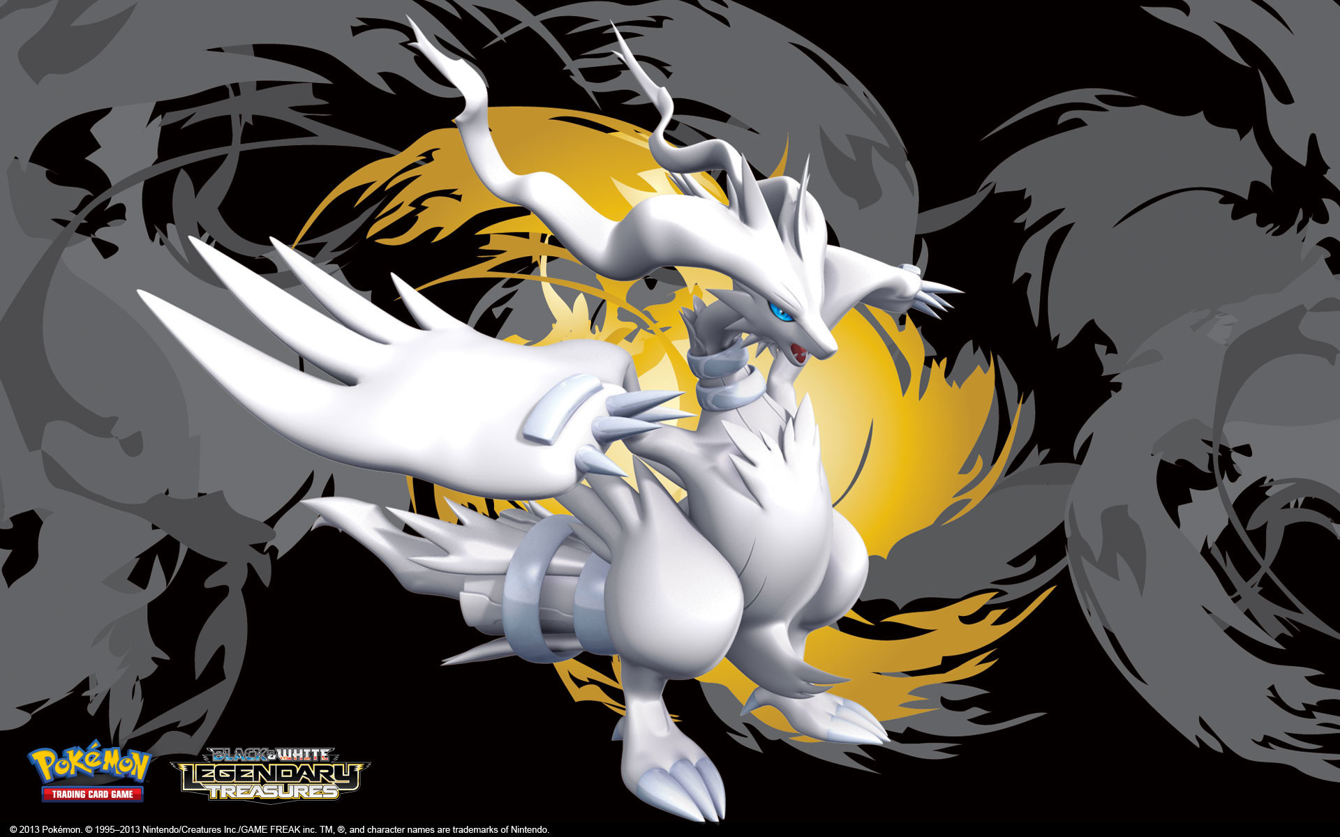 Pokemon Black And White Wallpaper Hd Zekrom Hd Wallpapers - M Reshiram Ex Pokemon Cards - HD Wallpaper 