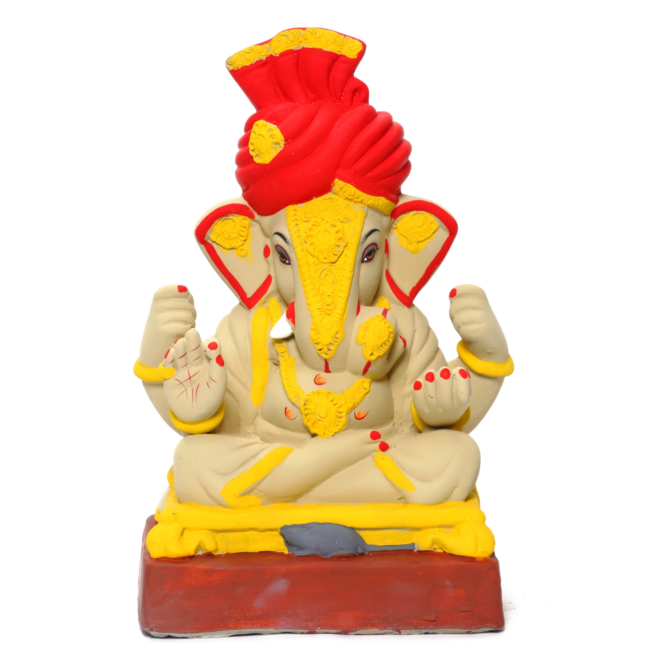 Maghi Ganpati - Colour Of Ganesh Murti - HD Wallpaper 