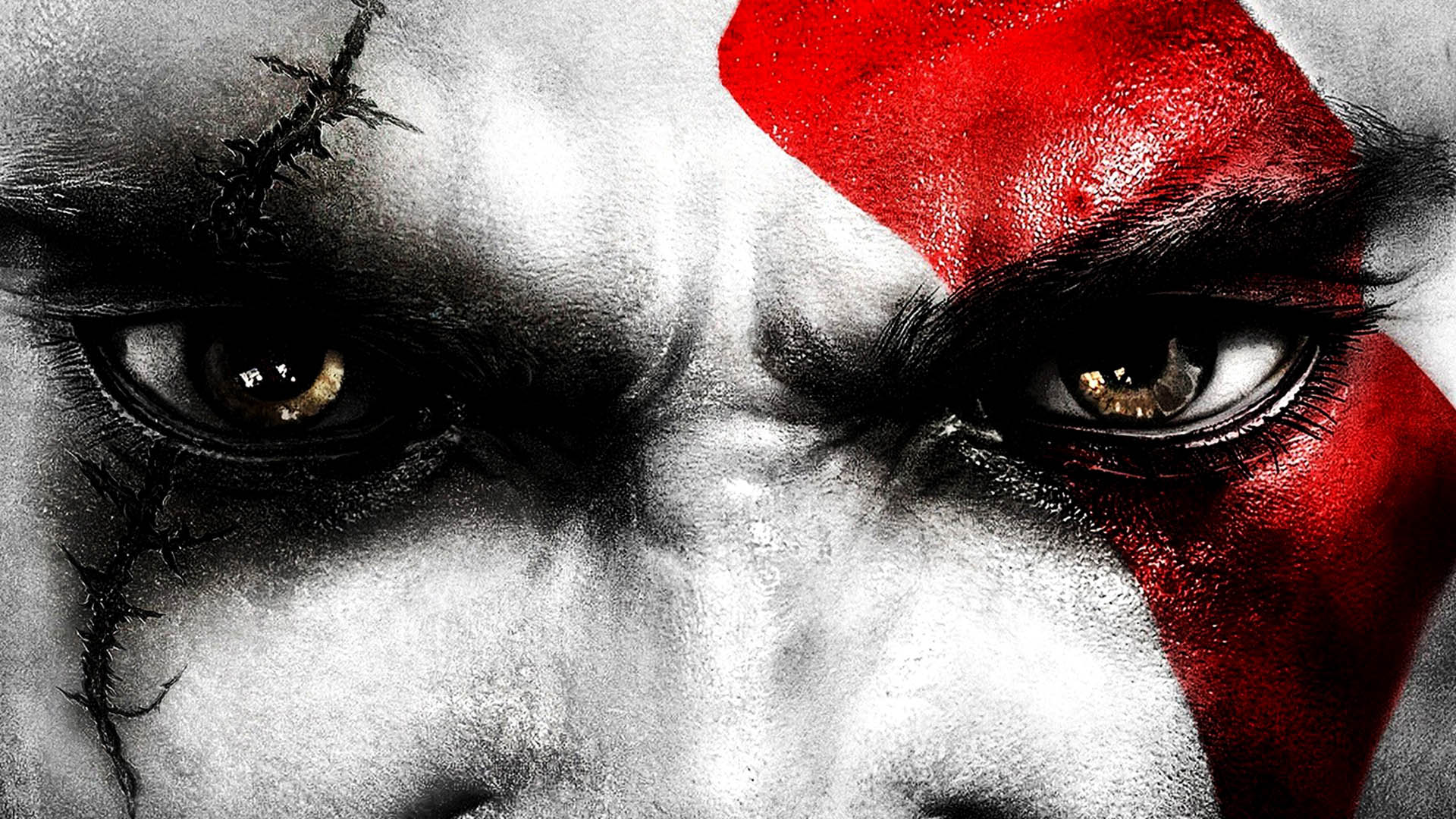God Of War Kratos Eyes - HD Wallpaper 