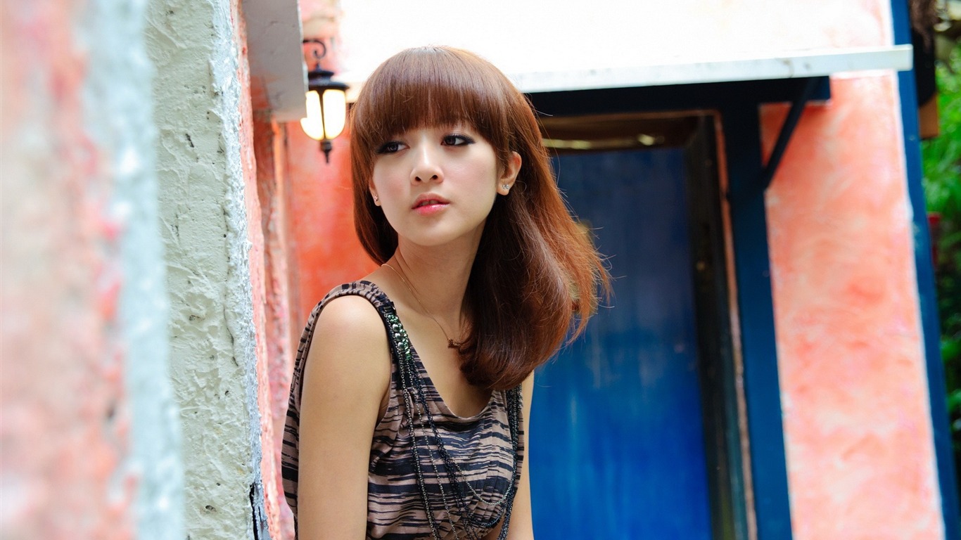 Taiwan Beautiful Girl Mm Mika Wallpaper Fourth Series - Girl - HD Wallpaper 