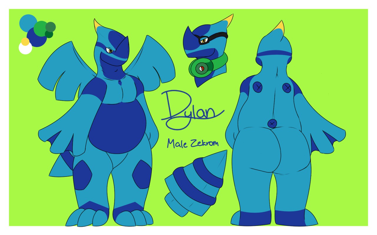 Dylan The Zekrom - Cartoon - HD Wallpaper 