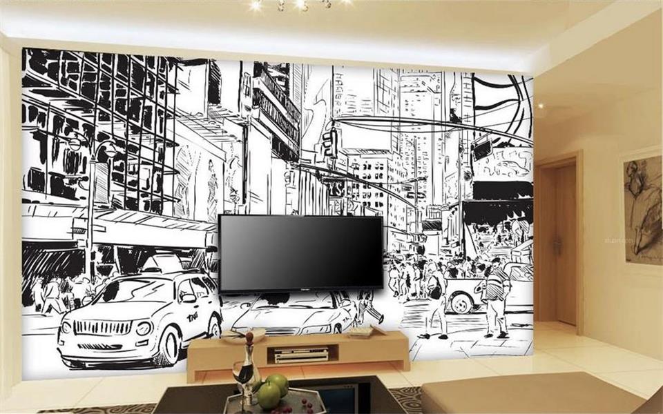 Boy Sketch Background Car - HD Wallpaper 