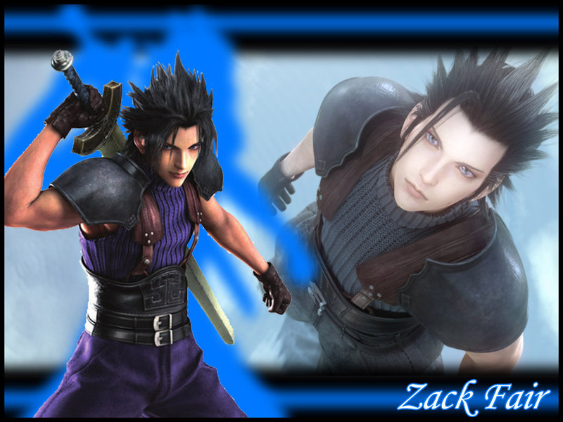 Zack Fair** - Crisis Core Zack Fair Zack Final Fantasy - HD Wallpaper 