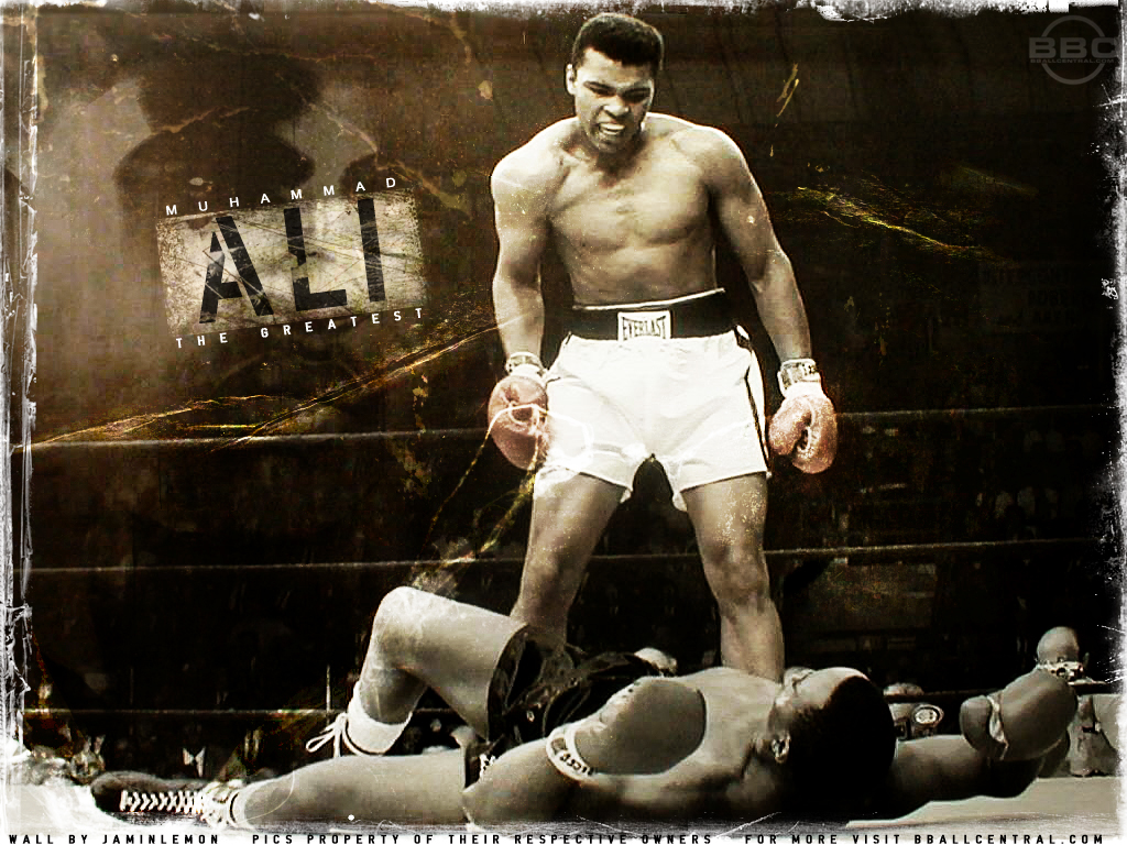 Muhammad Ali-cassius Marcellus Clay, Jr - Muhammad Ali Vs Sonny Liston - HD Wallpaper 