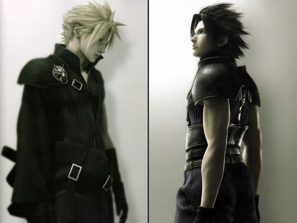 Cloud Strife, Zack Fair, And Final Fantasy Image - Cloud And Tifa - HD Wallpaper 