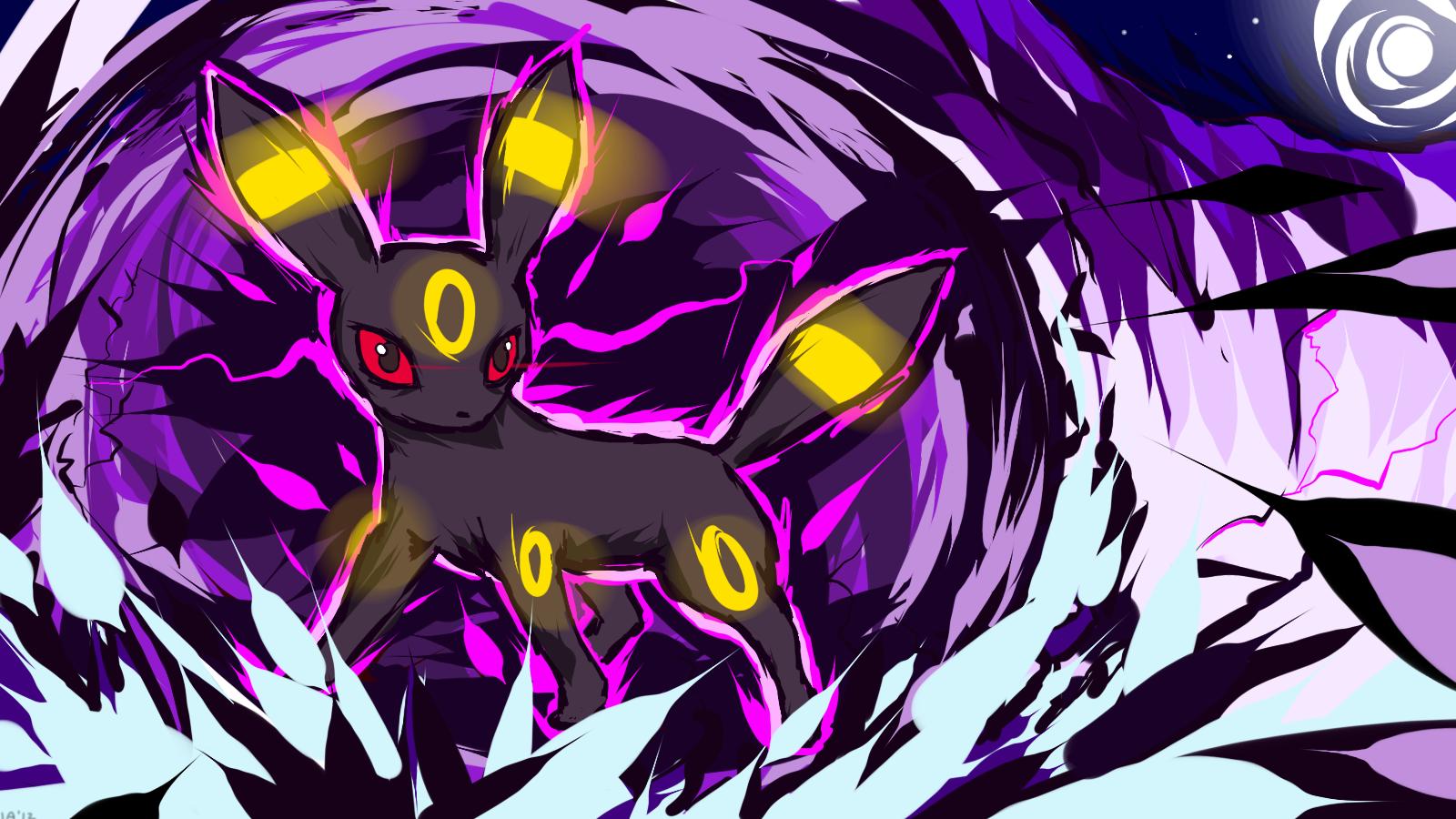 Umbreon Using Dark Pulse - HD Wallpaper 