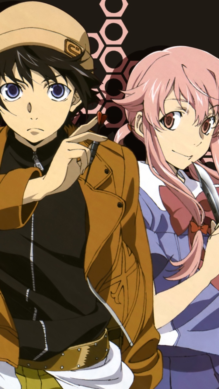 Mirai Nikki - Mirai Nikki Yukiteru Amano - HD Wallpaper 