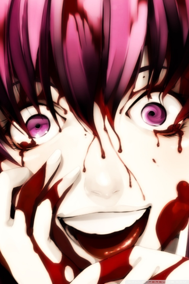 Anime Blood Splatter On Face - HD Wallpaper 