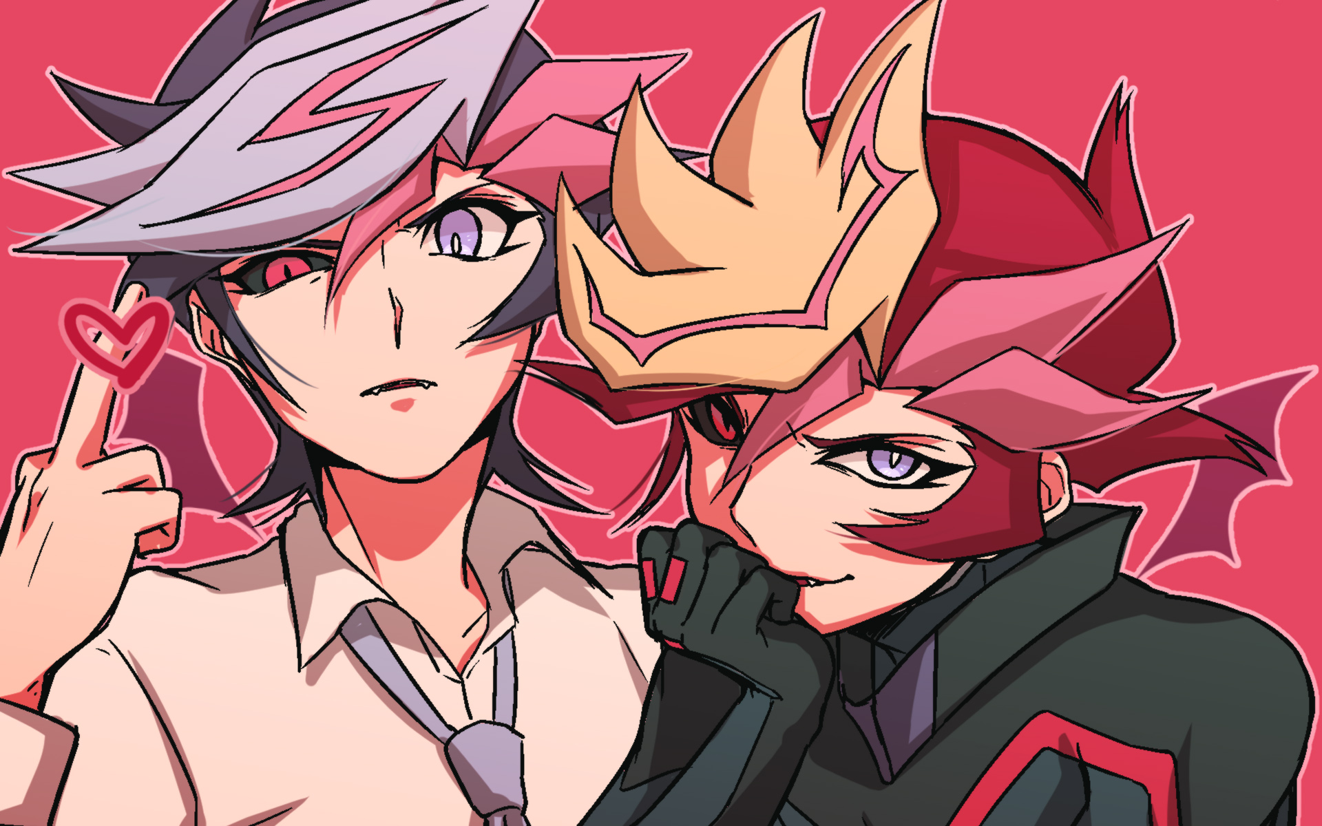 Yami Yugi, Yugi Muto, Anime Characters, Manga, Yu Gi - Yu Gi Fujiki Yusaku 悪魔 - HD Wallpaper 