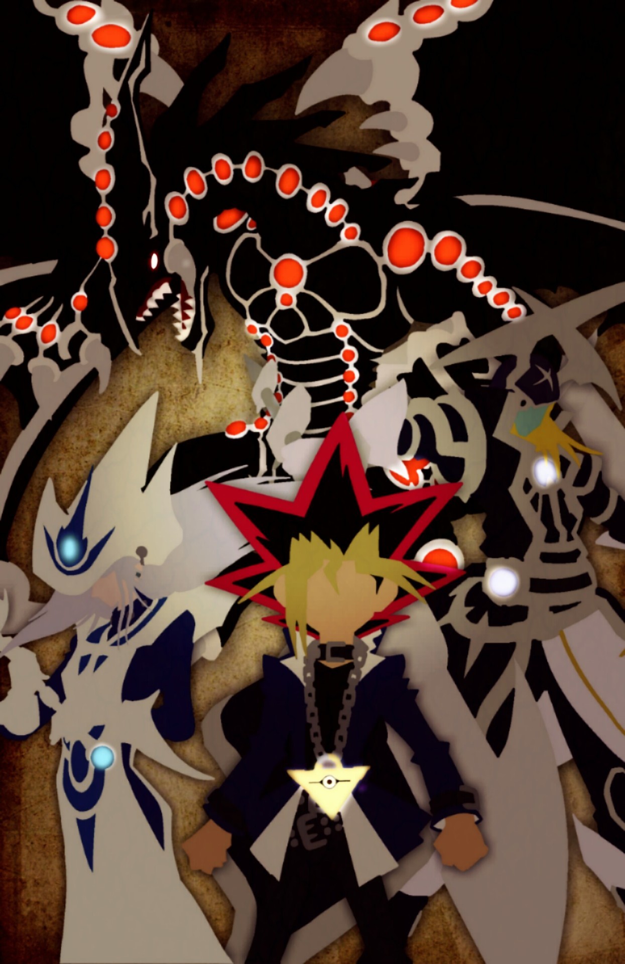 yugioh desktop background on Yugi Muto Vs Judai Yuki 1245x1920 Wallpaper Teahub Io