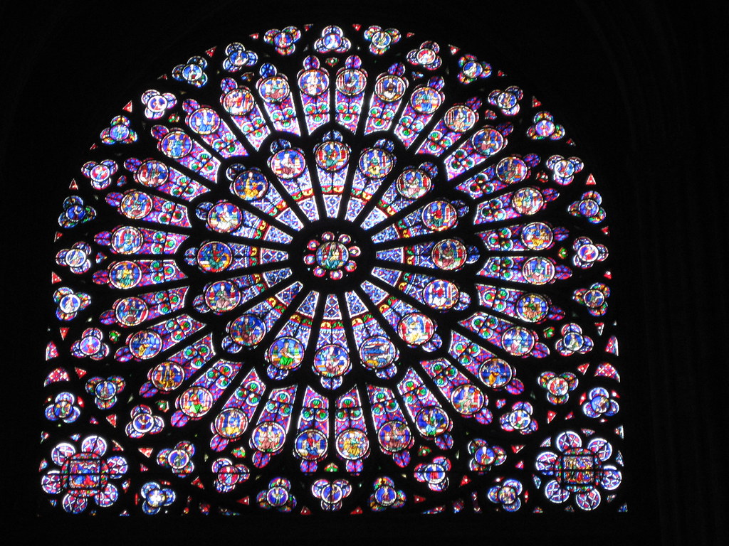 Collectable Contemporary Photographic Images Notre - Rose Window Of Notre Dame - HD Wallpaper 