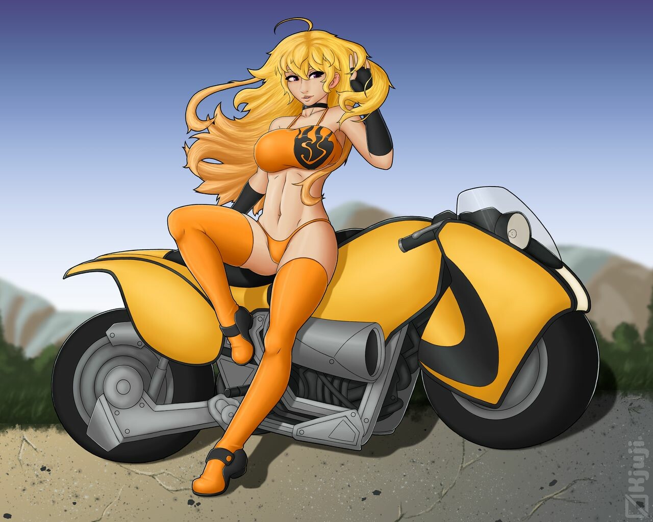 Yang Xiao Long Bikini - HD Wallpaper 