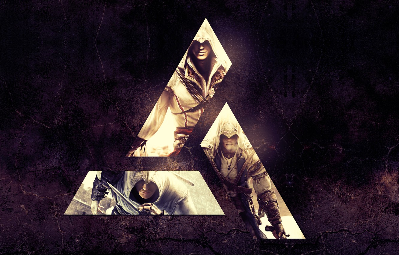 Photo Wallpaper Logo, Altair, Creed, Assassins, Ezio, - Creed Assassin Logo Wallpaper Hd - HD Wallpaper 