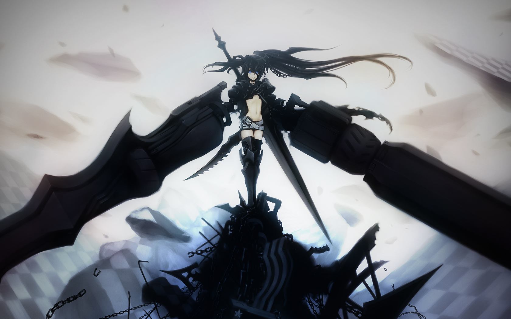 Overlord Anime Mobile Wallpapers Amazing Wallpaperz - Black Rock Shooter -  1680x1050 Wallpaper 