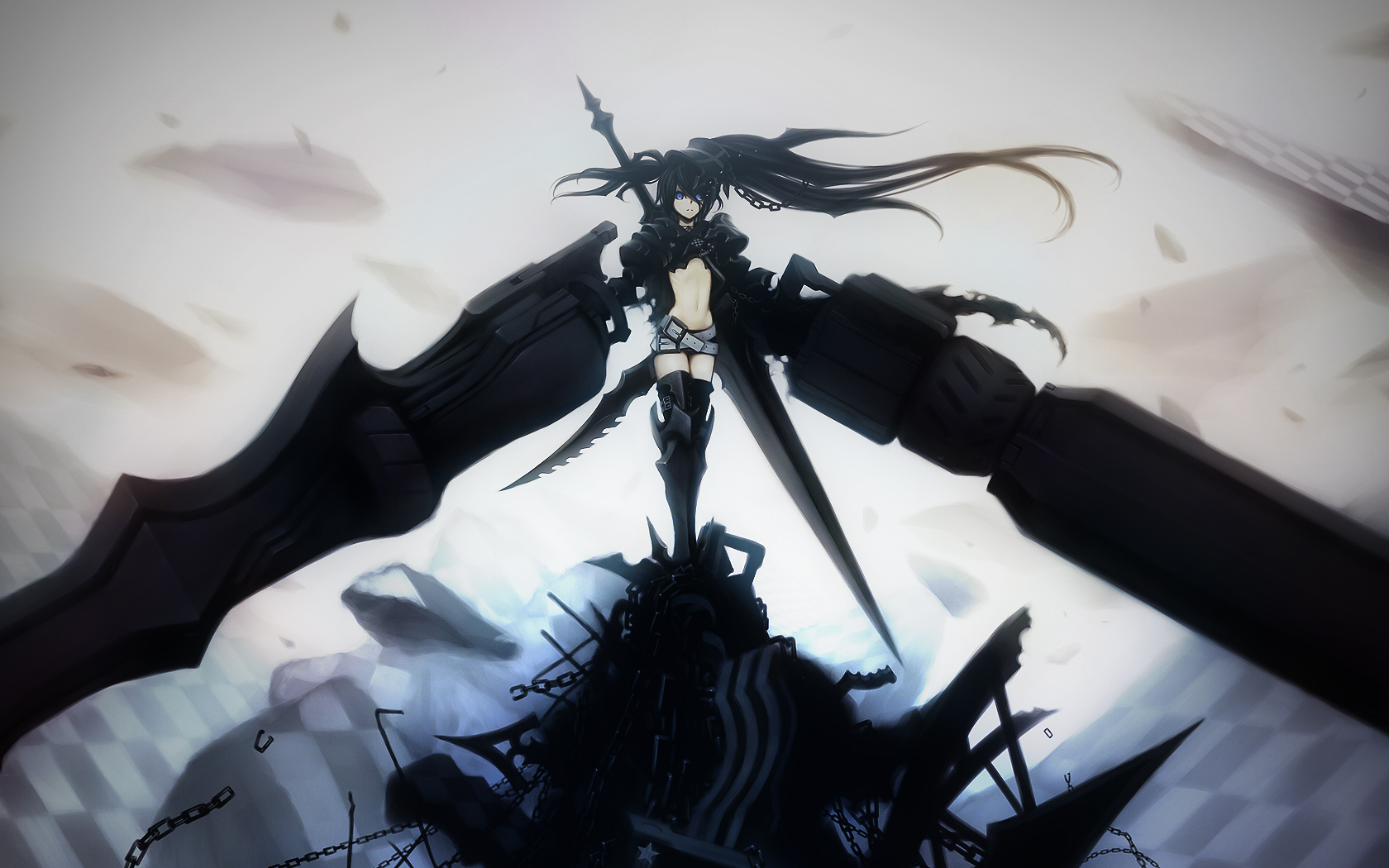 Overlord Anime Mobile Wallpapers Amazing Wallpaperz - Black Rock Shooter - HD Wallpaper 