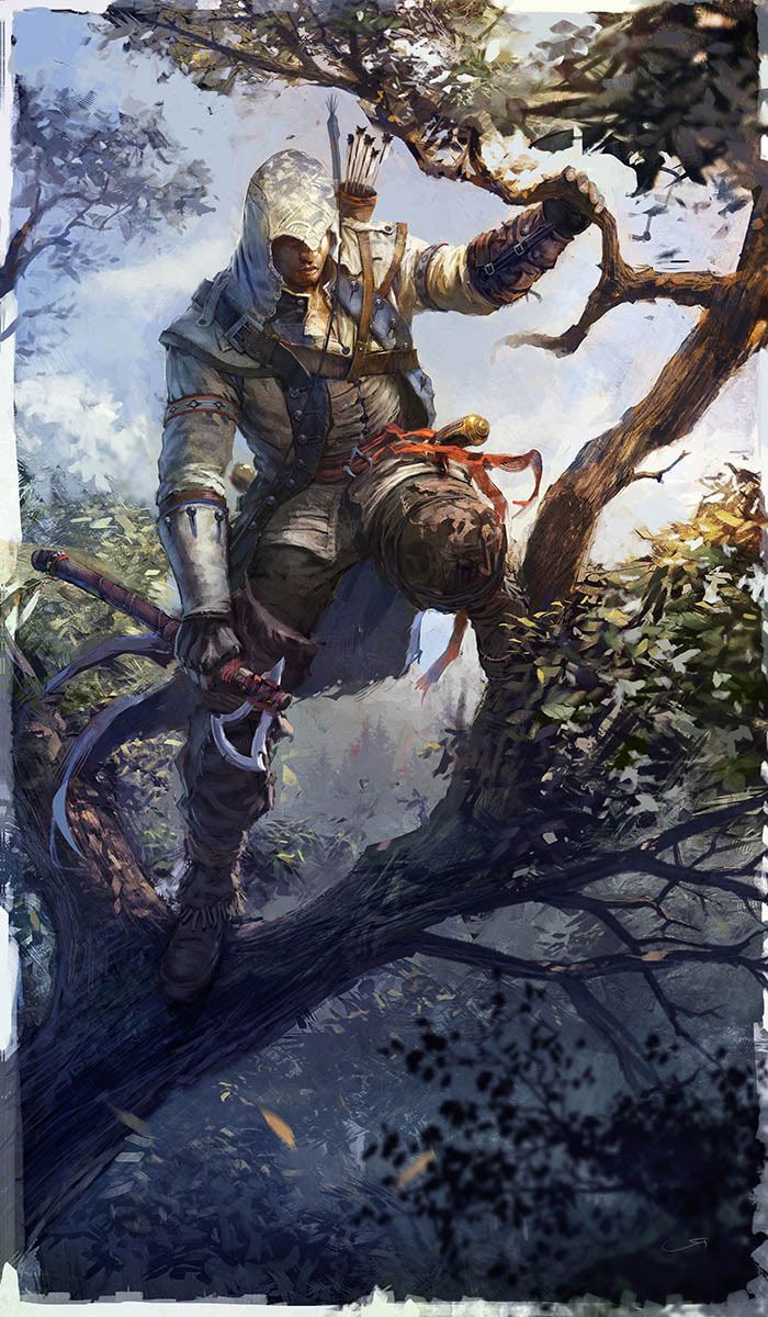 Assassin's Creed Connor Kenway Art - HD Wallpaper 
