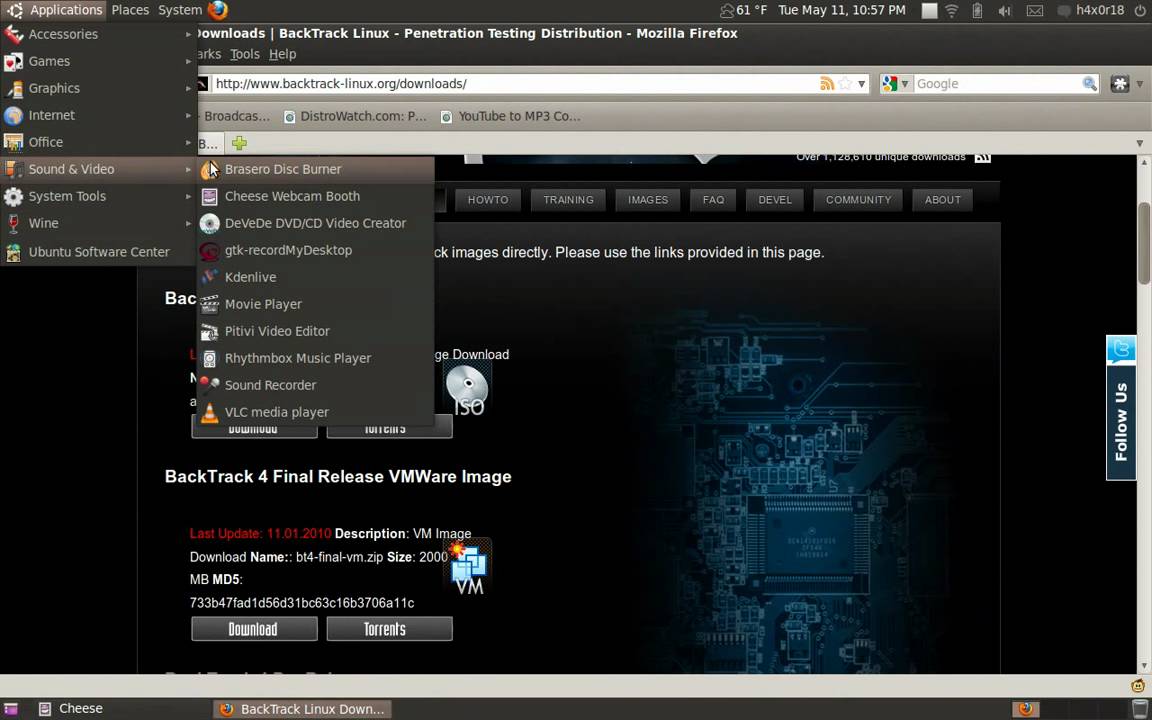 Backtrack Linux 4 - 1152x720 Wallpaper Backtrack Linux 4 - 1152x720 Wallpaper