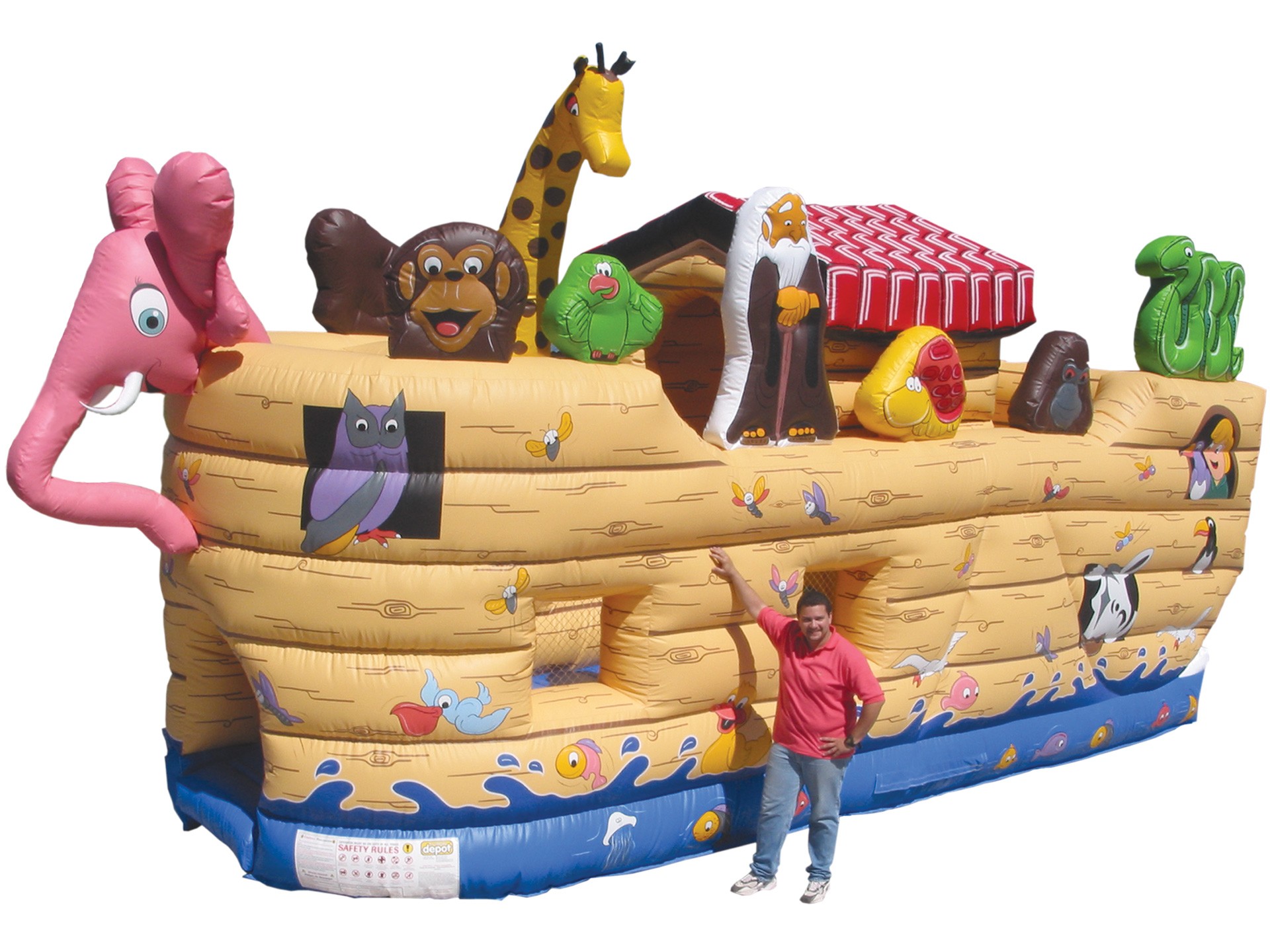 Noah S Ark - Noahs Ark Bounce House - HD Wallpaper 