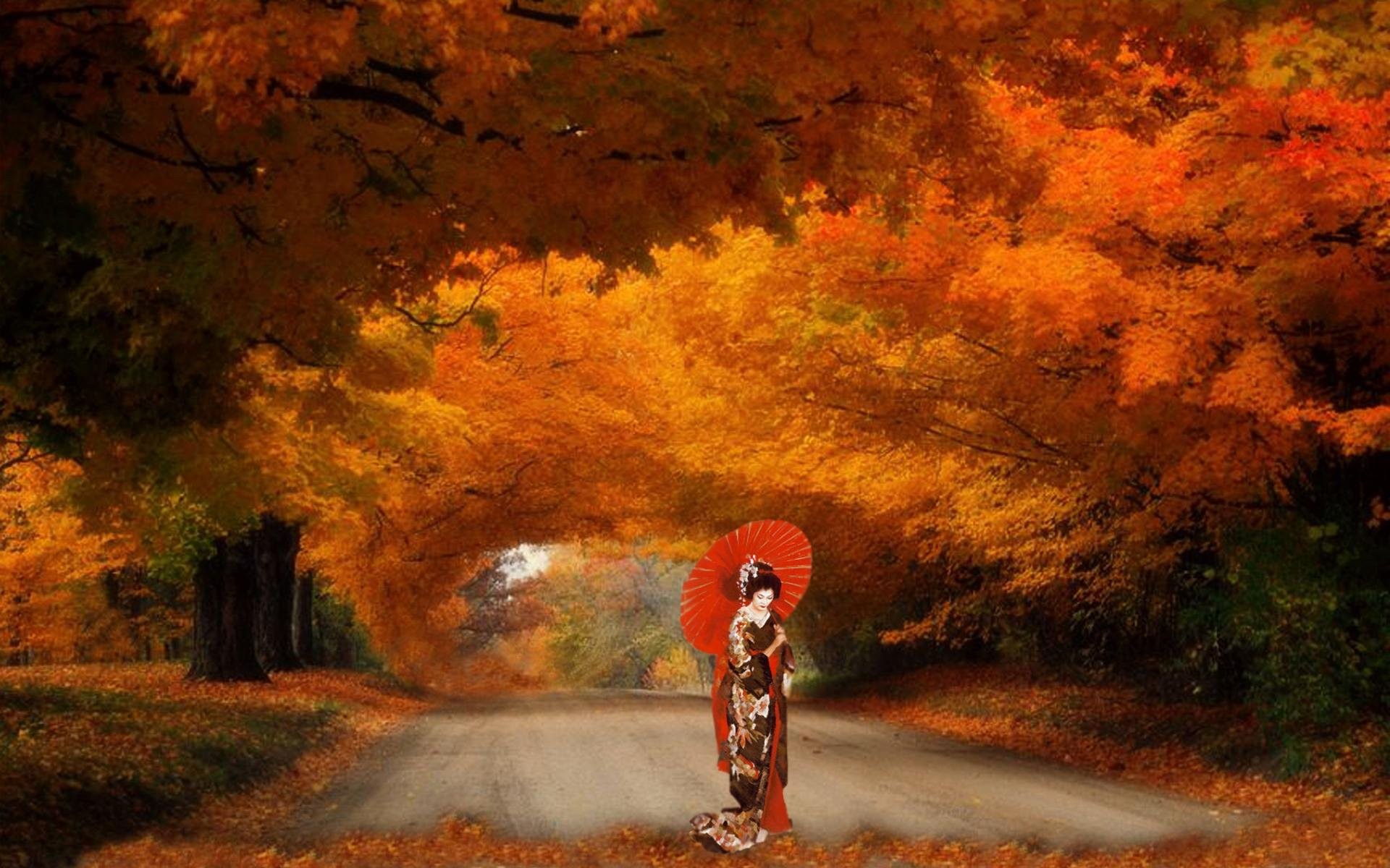 Asian Autumn - HD Wallpaper 