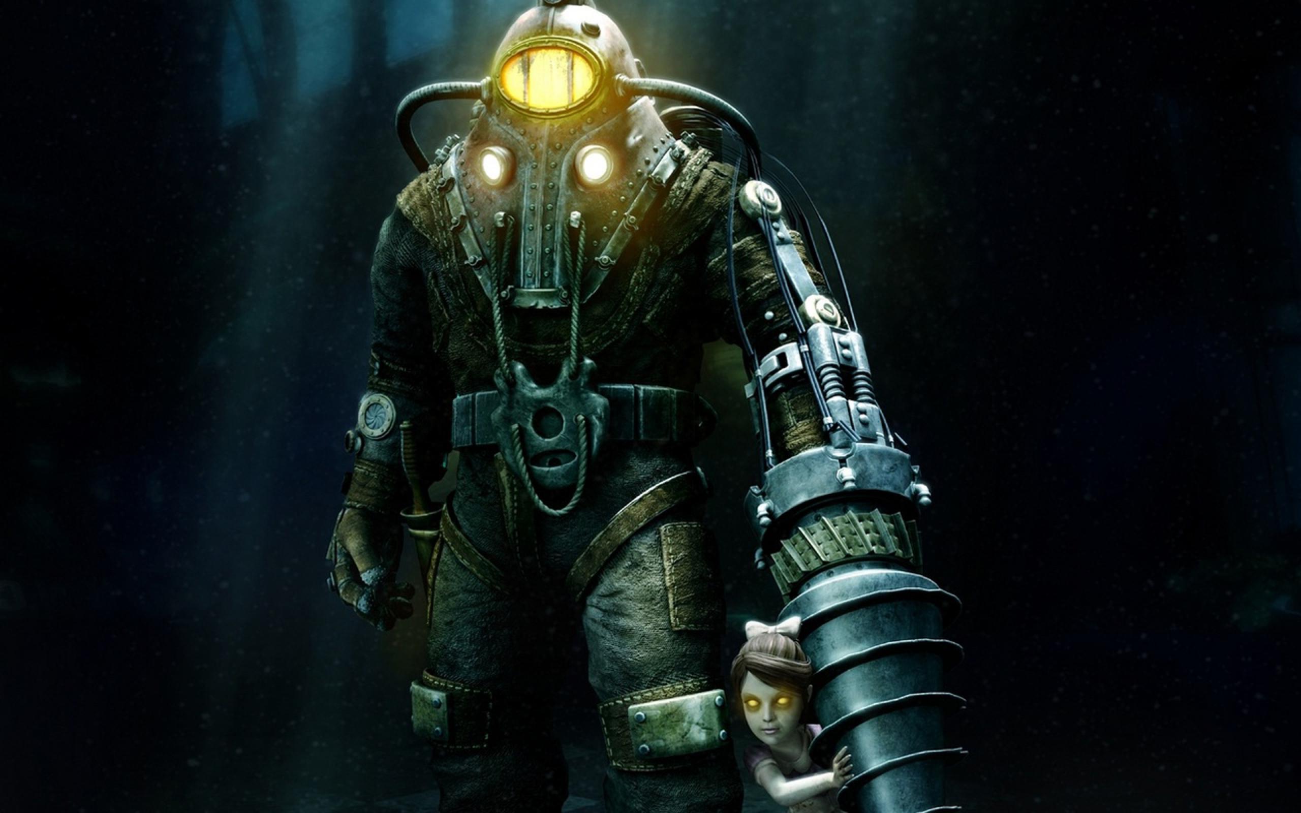 Bioshock Wallpaper High Quality Backgrounds Bioshock - Action Figure - HD Wallpaper 