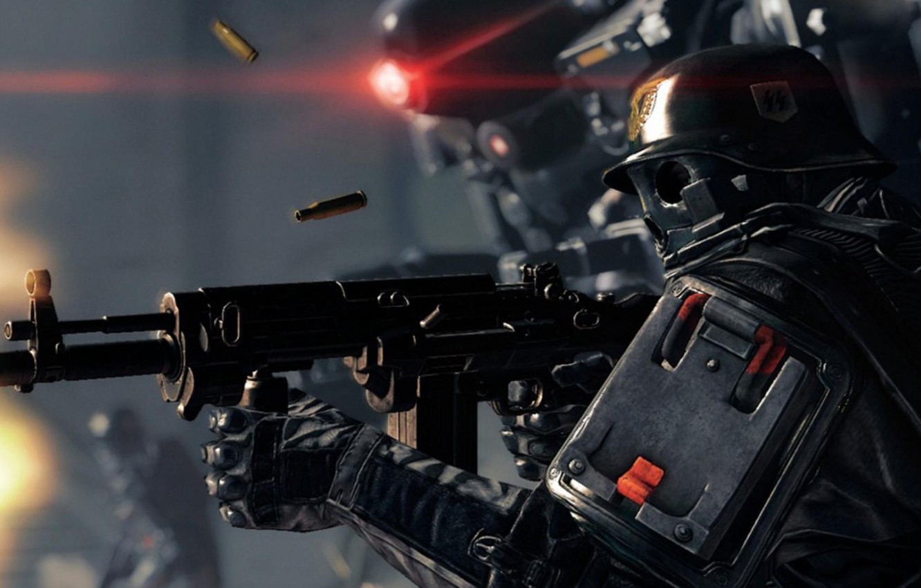 Photo Wallpaper The Second World War, Bethesda Softworks, - Wolfenstein New Order Army - HD Wallpaper 