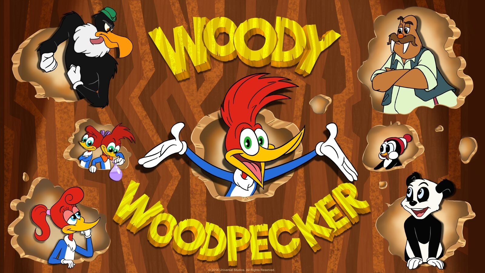 New Woody Woodpecker Show 2018 - HD Wallpaper 