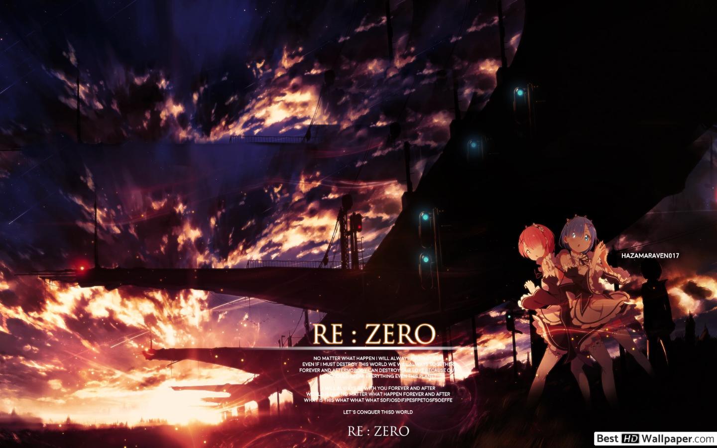 Re:zero − Starting Life In Another World - HD Wallpaper 