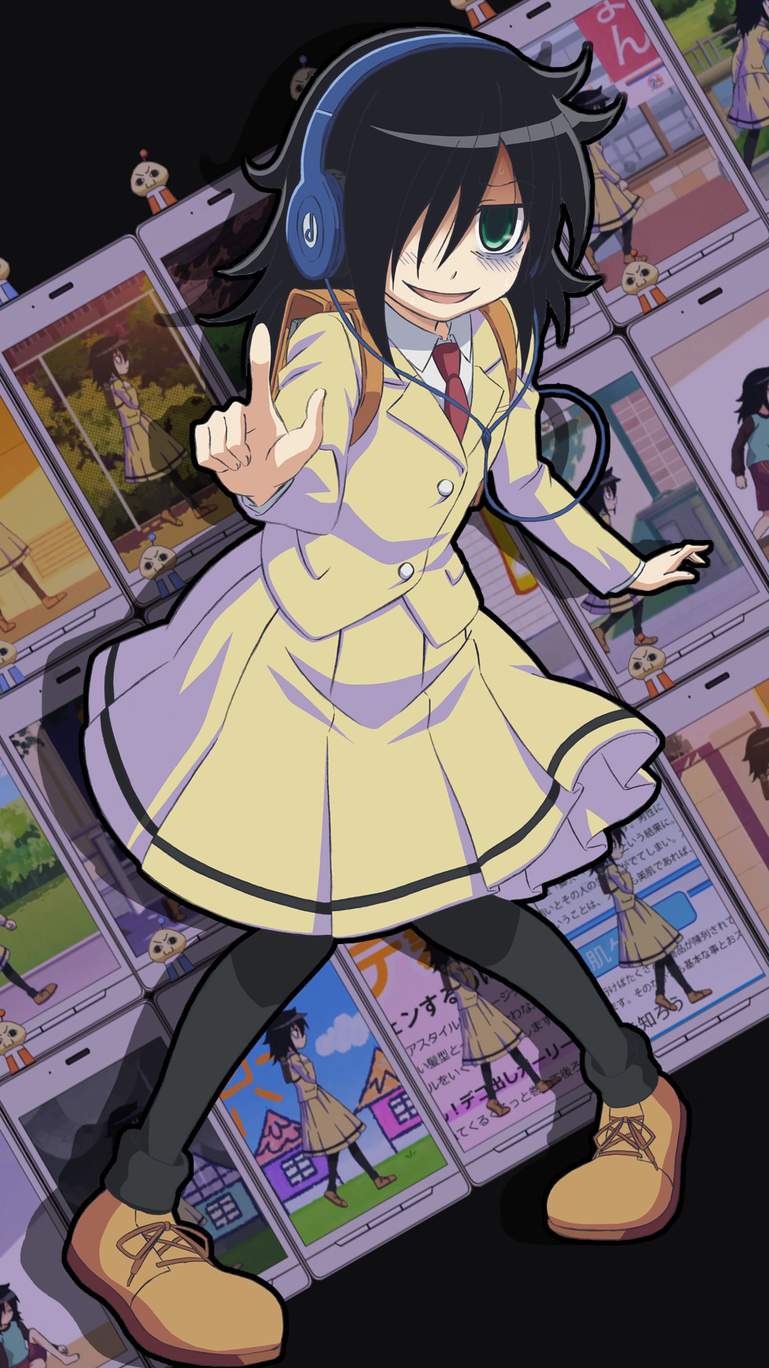 Watamote Wallpaper Iphone - HD Wallpaper 