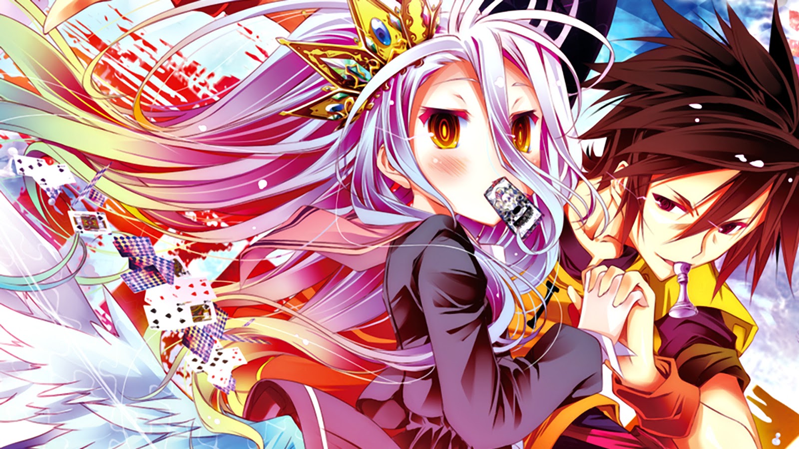 Shiro Et Sora No Game No Life - HD Wallpaper 